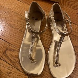 Gold Stuart Weitzman Sandal